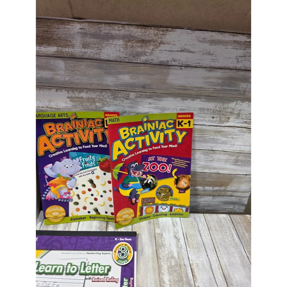 Educational Workbook‎ Lot Brainiac Activity Spectrum Math Mead Scholastic K-2nd